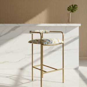 The Aurelia Gilded Mosaic Bar Stool