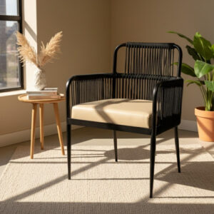 Noir Cane Prestige Armchair