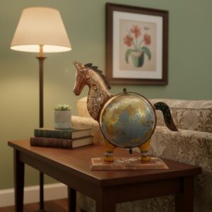 Heritage Horse Globe Sculpture