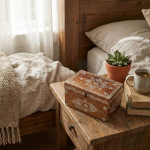 RangRekh Handpainted Wooden Treasure Box