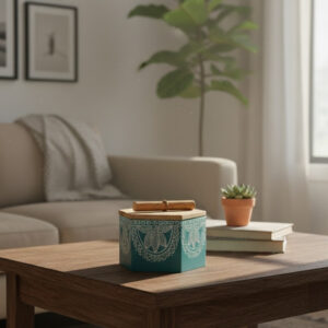 NeelVana Square Wooden Container