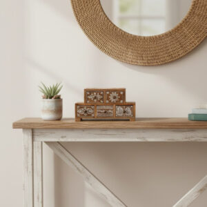 FolkLayer Compact Wooden Organizer