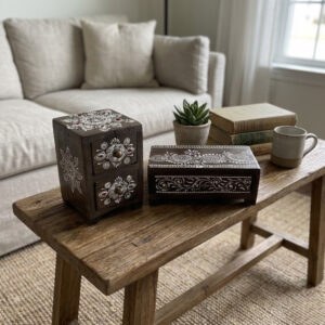 FloralSpire Handcrafted Wooden Drawer Box