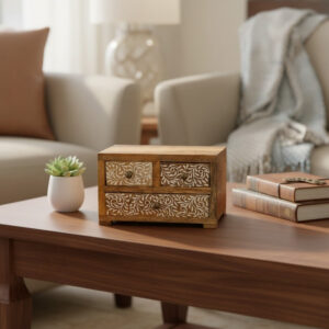 ClassicBloom Wooden Drawer Organizer