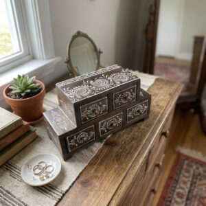 ArtisanCharm Multi-Drawer Wooden Storage Box