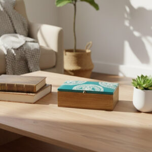 NeelArdhaMandala Wooden Box