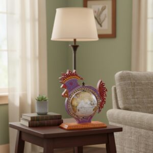 Royal Peacock Globe Showpiece