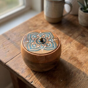 NeelVritta Handcrafted Deep Wooden Box