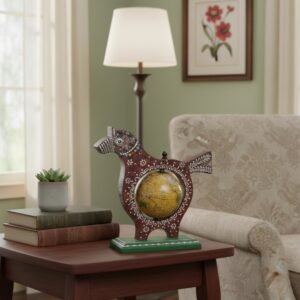 Traditional Bird Globe Accent