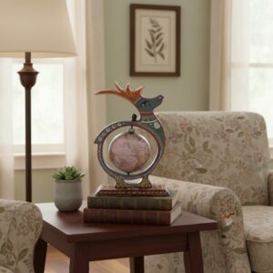 Regal Peacock Globe Display