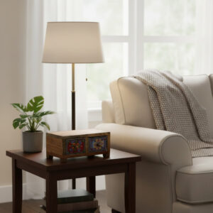 PetalLine Wooden Storage Chest