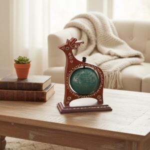 Vintage Deer Globe Showpiece