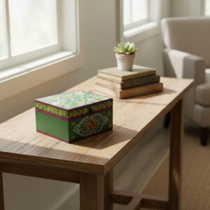 HariVallari Handpainted Folk Art Wooden Box