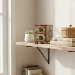 HexaFolk Tall Wooden Storage Cabinet