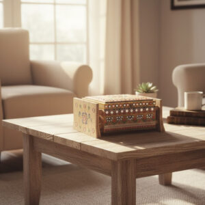 KalaPeeth Heritage Handcrafted Wooden Box with Stand