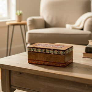 PushpRekhā Heritage Hand-Painted Wooden Box