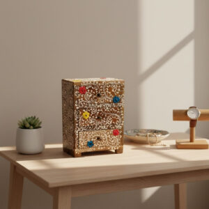 OrnateRoots Handcrafted Wooden Chest