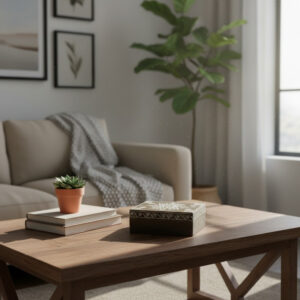 ShwetMandala Rustic Wooden Box