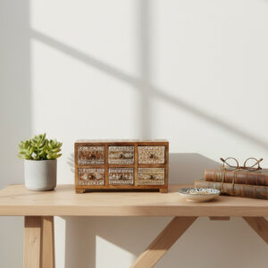 RoyalGrid Multi-Drawer Wooden Organizer